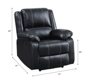 ACME Zuriel Power Recliner, Black PU 52288