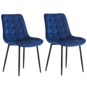 Dining Chair 2PCS(BLUE), Modern style, New technology, Suitable for restaurants, cafes, taverns, offices, living rooms