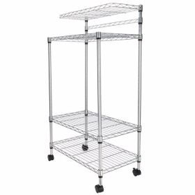 4 Layer Adjustable Kitchen Bakers Rack Shelf Microwave Oven Stand Storage Cart