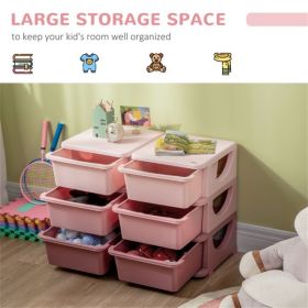 Kids Storage Unit Dresser (Color: as picture)